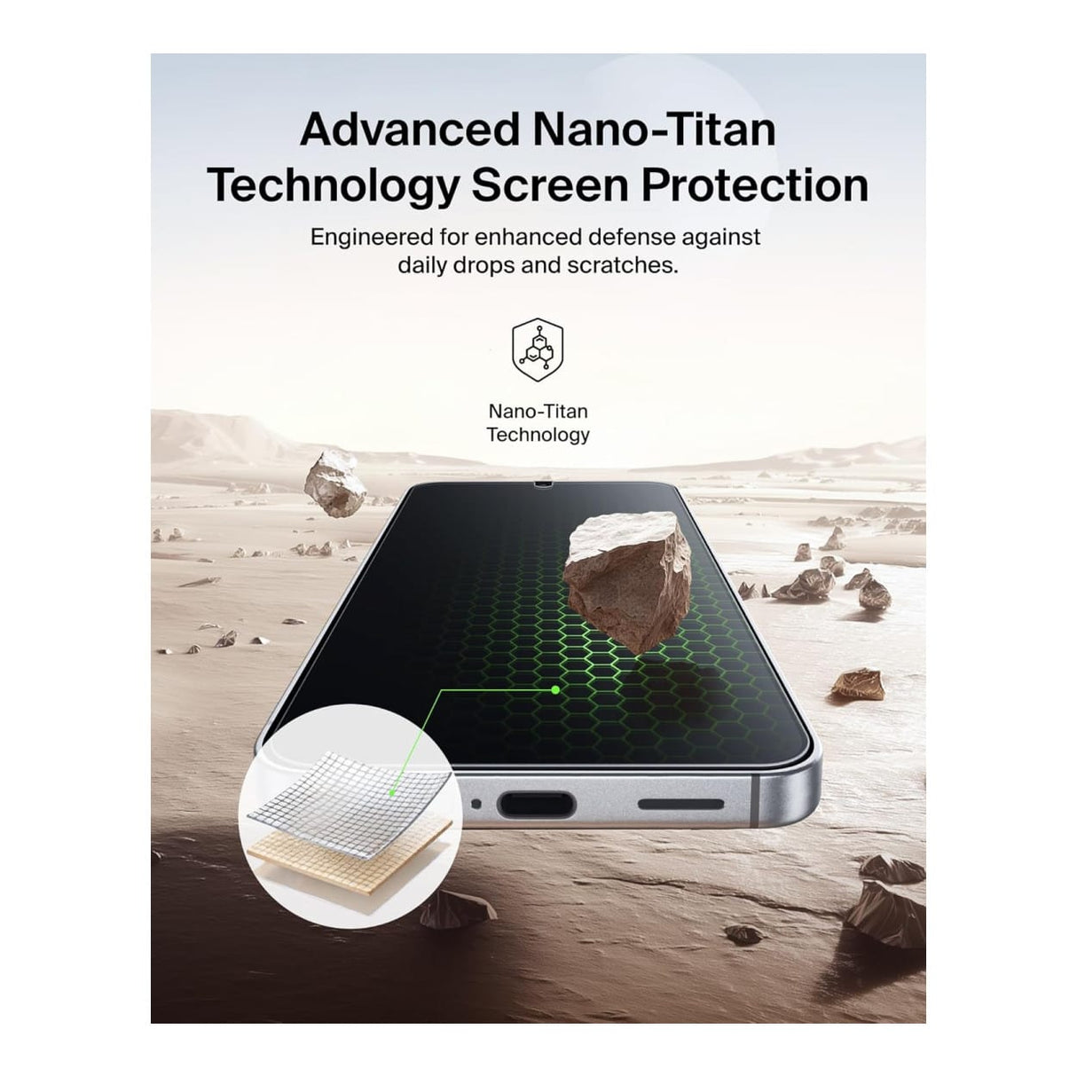 Belkin ScreenForce Titan SmartShield Privacy Screen Protector for Samsung Galaxy S26 OVB075HQ