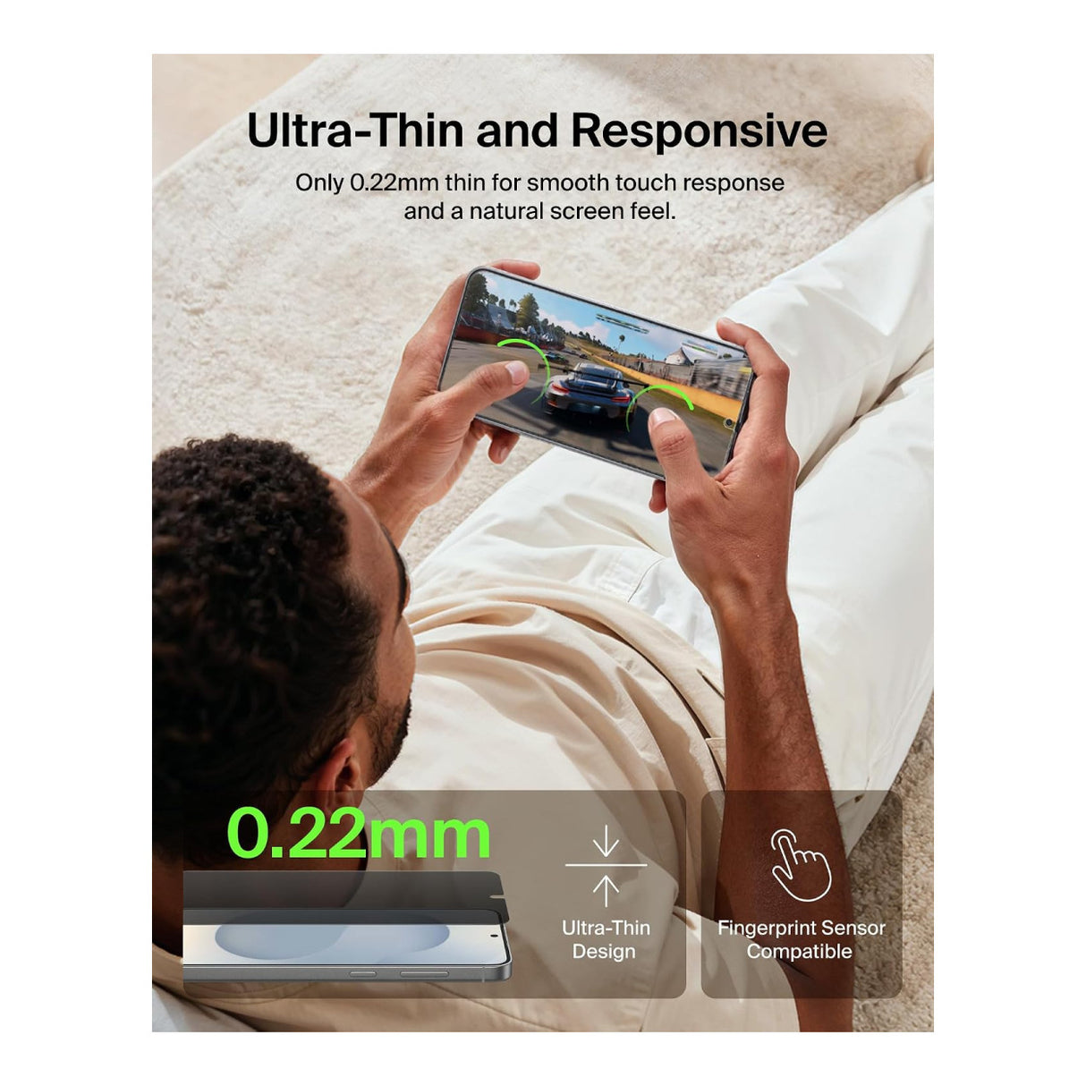 Belkin ScreenForce Titan SmartShield Privacy Screen Protector for Samsung Galaxy S26+ OVB076HQ