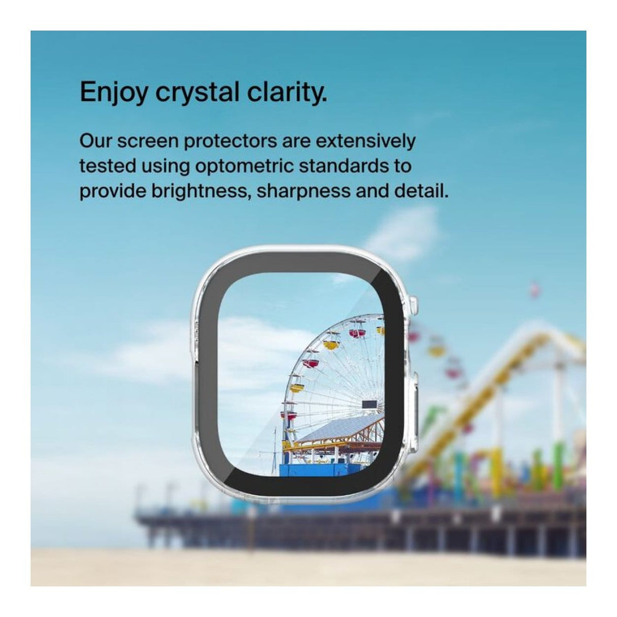 Belkin ScreenForce TemperedCurve 2-in-1 Screen Protector + Bumper for Apple Watch Ultra / Ultra 2 OWA001ZZCL