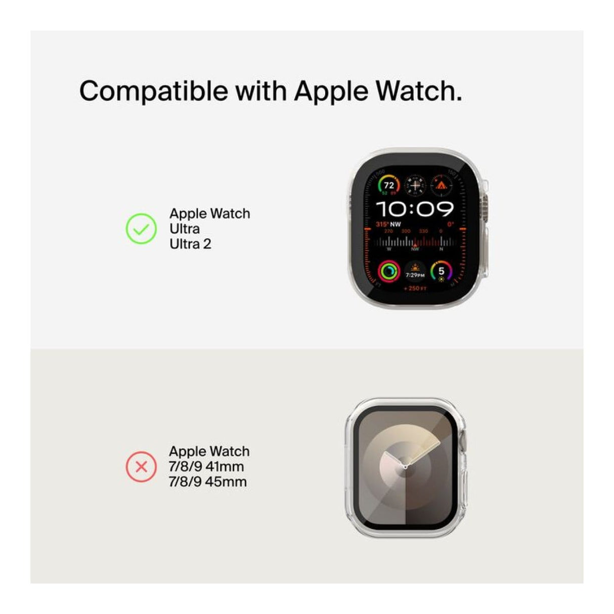 Belkin ScreenForce TemperedCurve 2-in-1 Screen Protector + Bumper for Apple Watch Ultra / Ultra 2 OWA001ZZCL