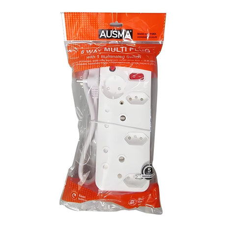 Ausma P-06A 6-way Multi-plug with Switch