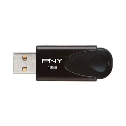 PNY 16GB USB 2.0 Type-A Flash Drive Black P-FD16GATT4-GE