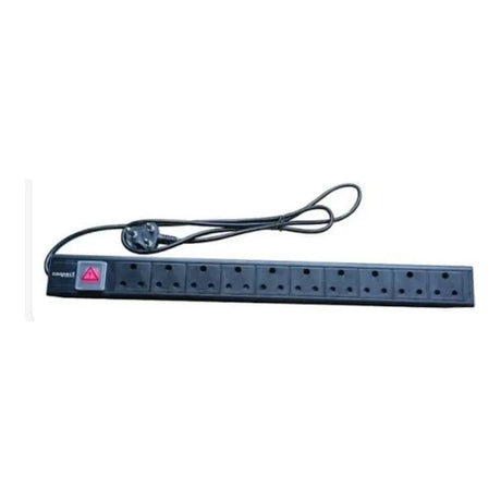 RCT 3-pin 10-way 16AMP Rackmount Power Rail P010-Z