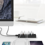 Orico 10-Port USB3.0 30W Hub Black P10-U3-V1-EU-BK-BP