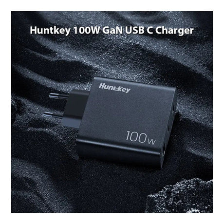 Huntkey 100W GNAN Tri-Port Fast Charger P11-10020DF02R