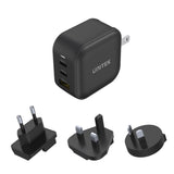Unitek 66W 3-Port USB Travel Charger Black P1108ABK