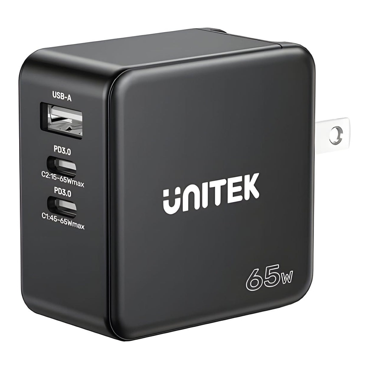 Unitek P1117B 65W 4-in-1 GaN Travel Wall Charger