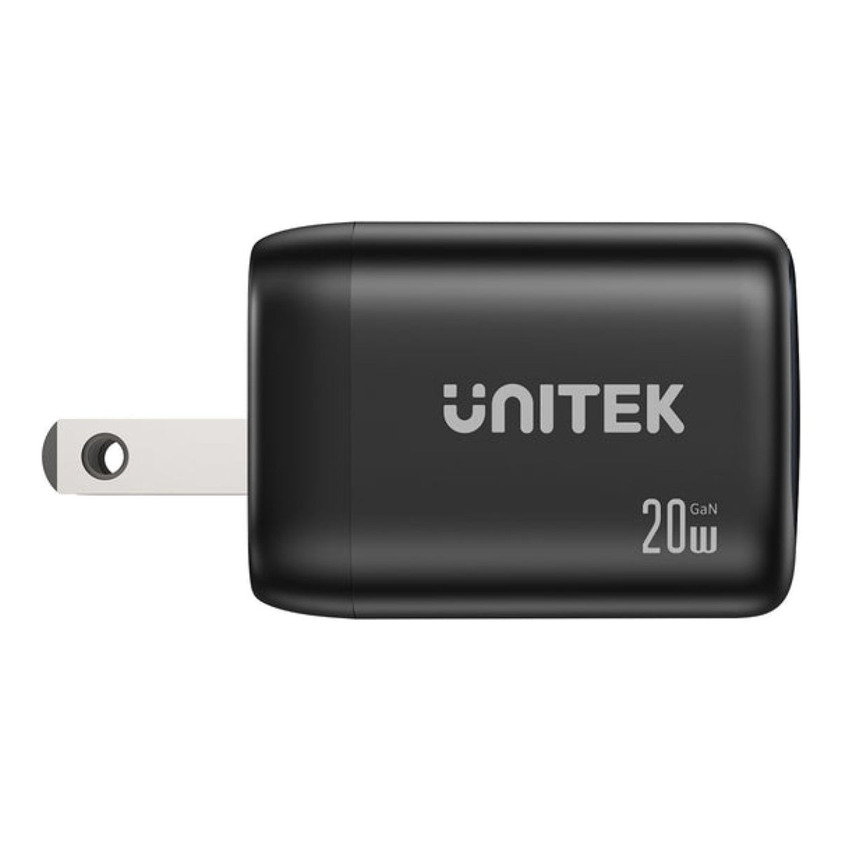 Unitek Zeno 20W 2-Port GaN Wall Charger USB-C/USB-A Black P1128ABK01-UK