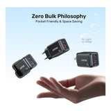 Unitek Zeno 65W 3-port GaN Wall Charger P1130ABK