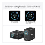 Unitek Rexo 100W 4-port GaN Charger with Smart Display P1131ABK-EU