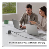 Unitek Rexo 100W 4-port GaN Charger with Smart Display P1131ABK-EU