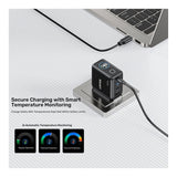 Unitek Rexo 140W 4-port GaN Charger with Smart Display P1132ABK-EU