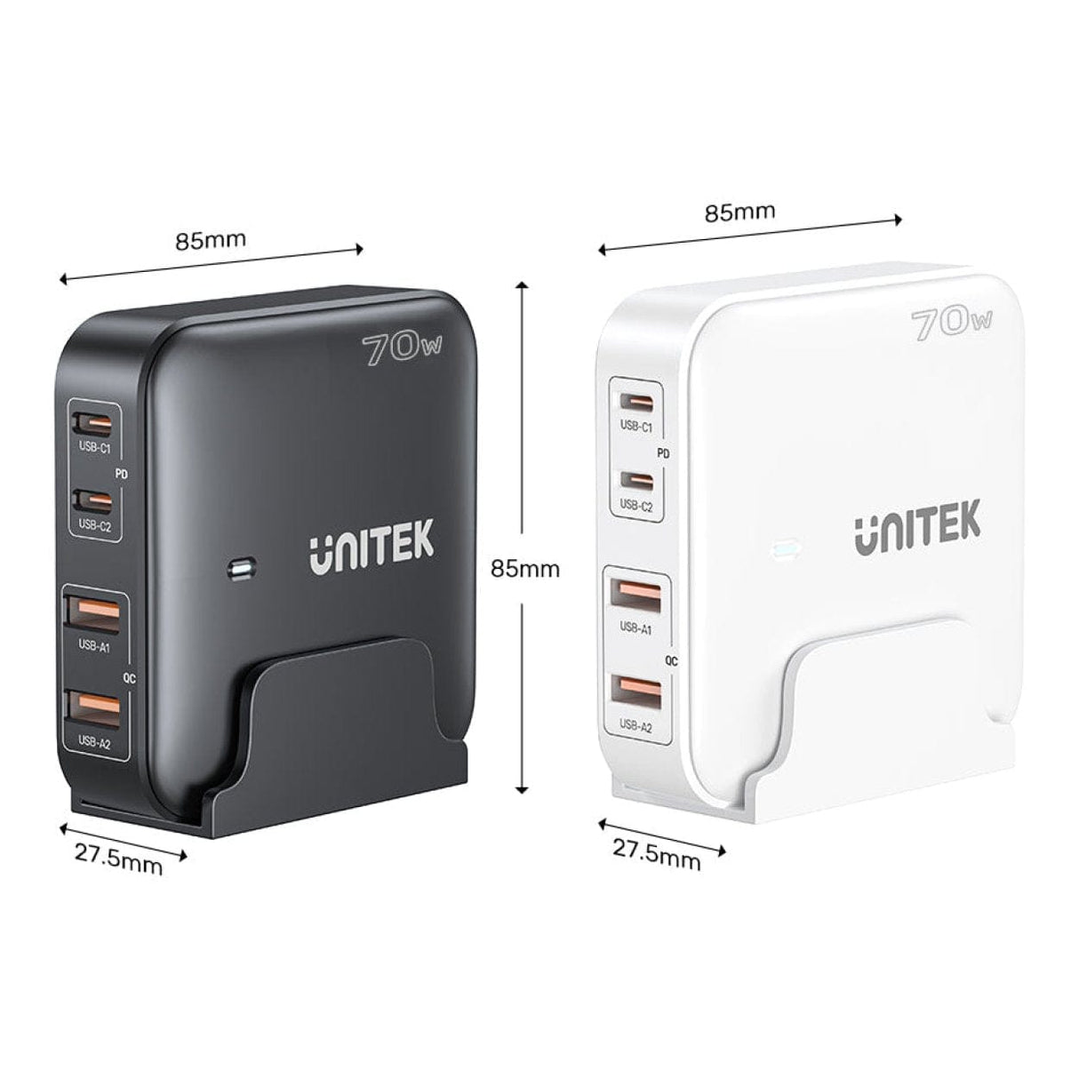 Unitek 70W Desktop GaN Charging Station P1228ABK01-UK