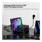 Unitek uCharge 10-port 240W USB Smart Charging Station P1230CBK01-UK