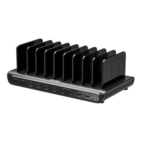 Unitek uCharge 10-port 240W USB Smart Charging Station P1230CBK01-UK