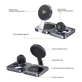 Unitek Qi2 Foldable 3-in-1 Charging Station P1300AGY01