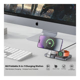 Unitek Qi2 Foldable 3-in-1 Charging Station P1300AGY01