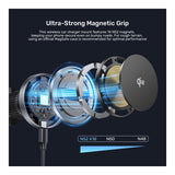 Unitek Qi2 15W Magnetic Wireless Car Charger Black P1404ABK01