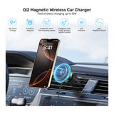 Unitek Qi2 15W Magnetic Wireless Car Charger Black P1404ABK01
