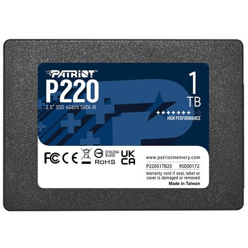 Patriot Memory P220 2.5-inch 1TB Serial ATA III Internal SSD P220S1TB25