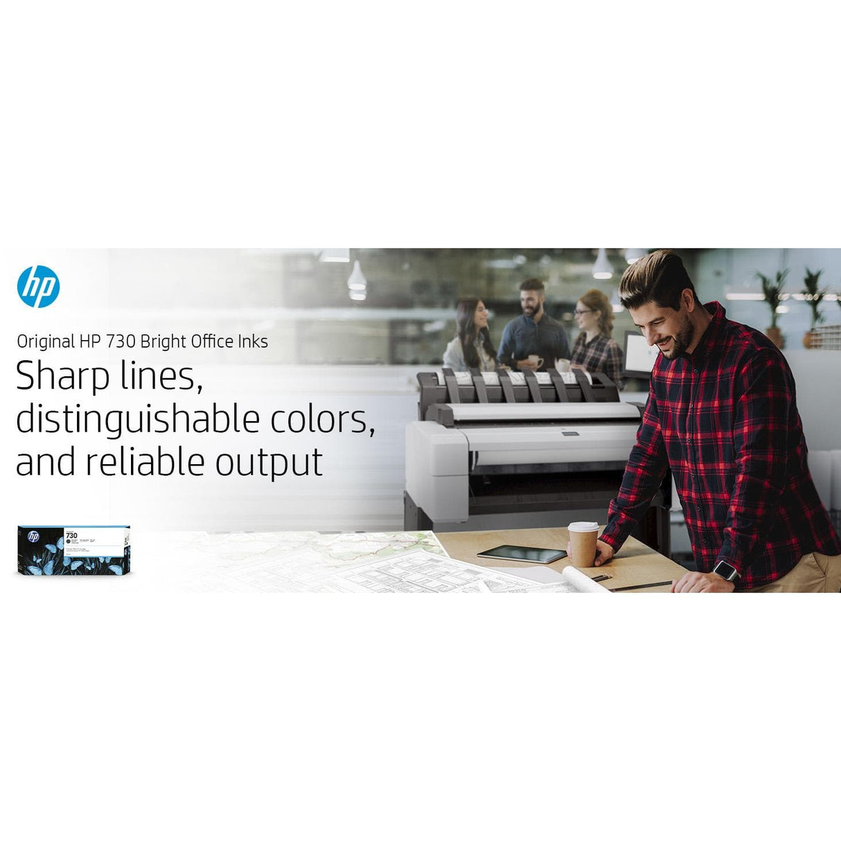 HP 730 DesignJet Photo Black Standard Yield Ink Cartridge Original P2V67A Single-pack