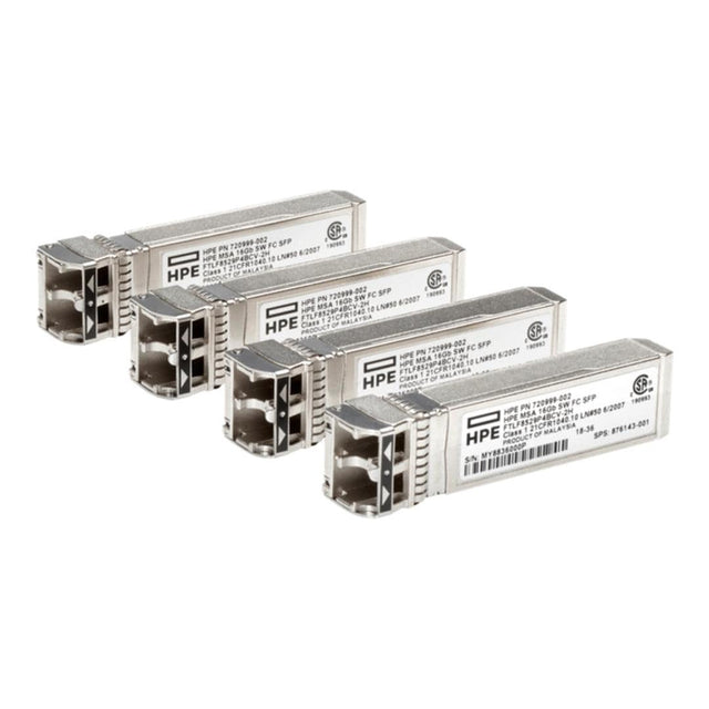 HPE MSA 25Gb SFP28 Short Range 4-pack iSCSI Transceiver Bundle P88921-B25