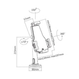 Bracket 7.9 - 10.5-inch Universal Anti-Theft Tablet Countertop/Wall Mount Holder PAD21-02