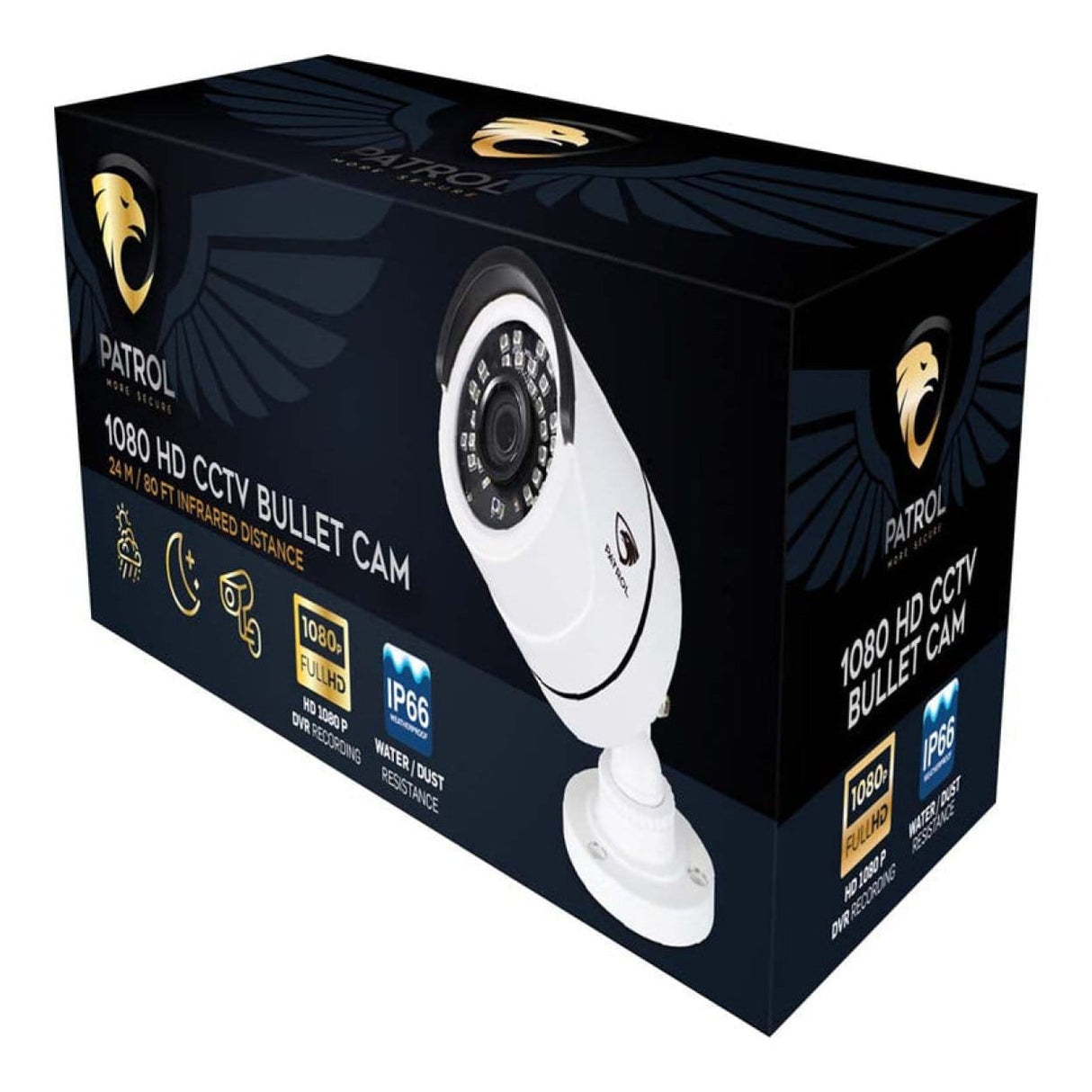 Patrol 1080P Bullet Camera White PAT-CAMBMW1