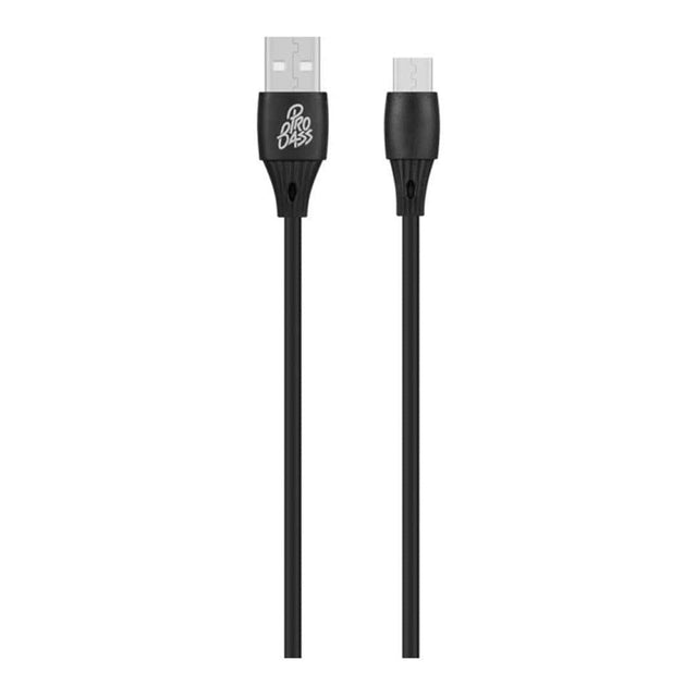 Pro Bass On The Go Type-A to Micro-USB Cable 1m PB-PDQ001-BK