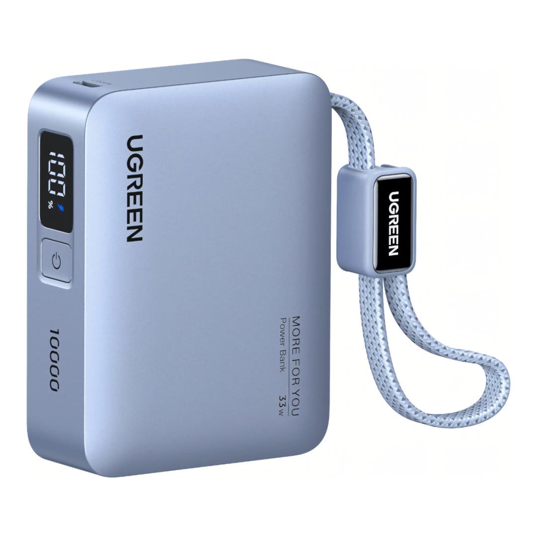 Ugreen Nexode 10000mAh 30W Power Bank with Built-in USB-C Cable PB584-75173B