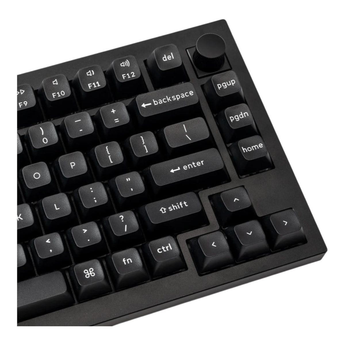 Keychron Double Shot KSA PBT Full Keycap Set - White On Black PBT-03
