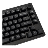Keychron Double Shot KSA PBT Full Keycap Set - White On Black PBT-03
