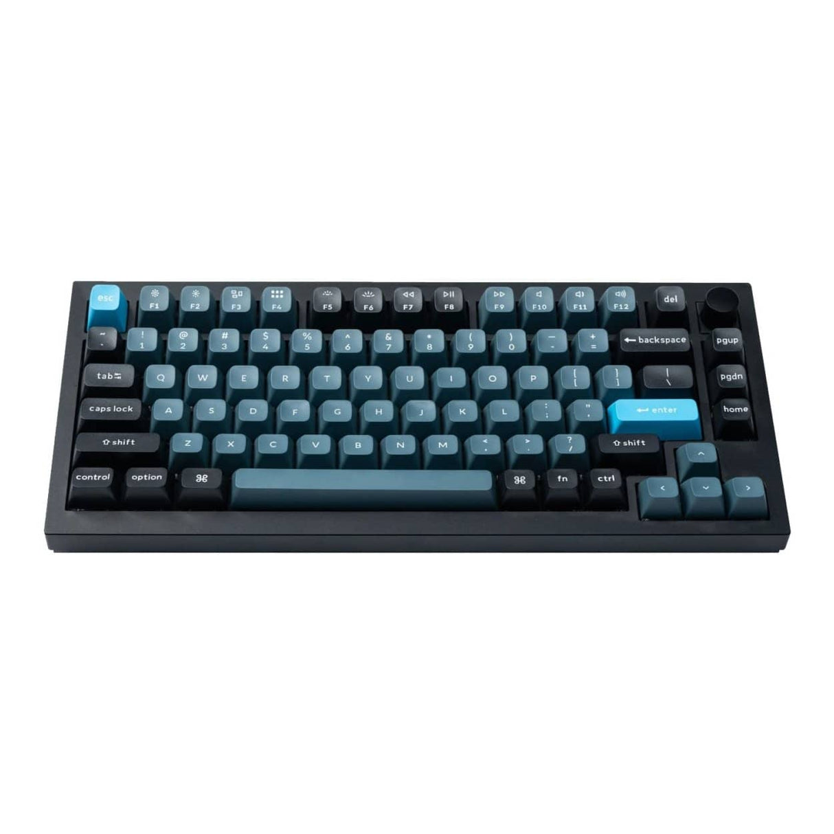 Keychron Double Shot KSA PBT Keycap Full Keycap Set Dark Grey and Greyish Blue PBT-45
