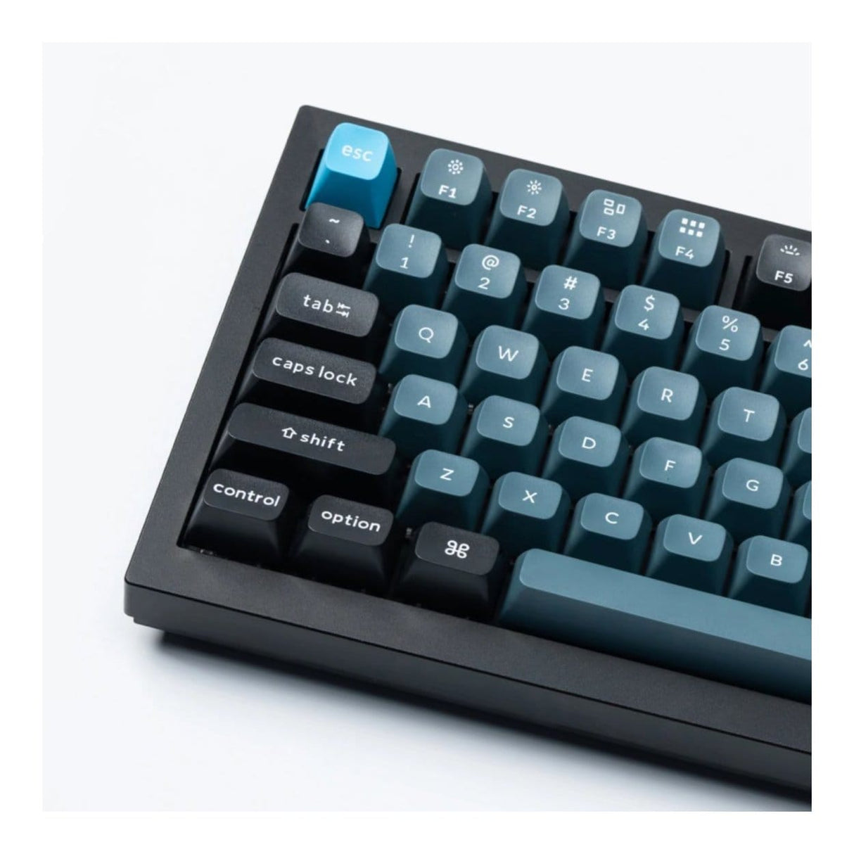 Keychron Double Shot KSA PBT Keycap Full Keycap Set Dark Grey and Greyish Blue PBT-45