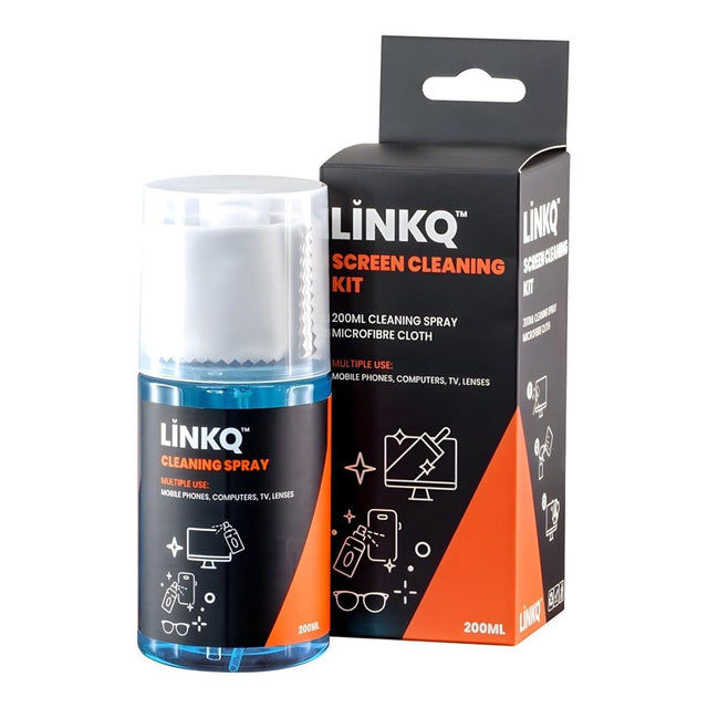 LinkQnet 200ml Screen Cleaning Kit with Microfibre Cloth PC-CLEAN-ZRS-006