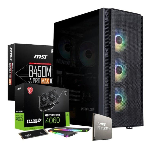 PCBuilder BARRICADE Gaming Desktop PC - AMD Ryzen 5 5600X 1TB SSD