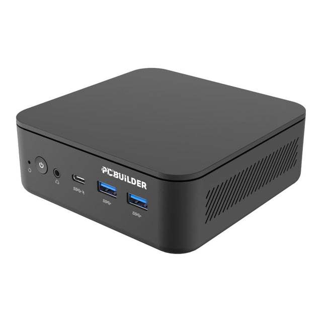 PCBuilder CUBE Mini PC - Intel Core 3 100U 512GB SSD 16GB RAM Win 11 Pro