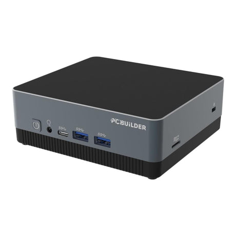 PCBuilder CUBE Mini Desktop PC - Intel N100 512GB SSD 8GB RAM Win 11 Home