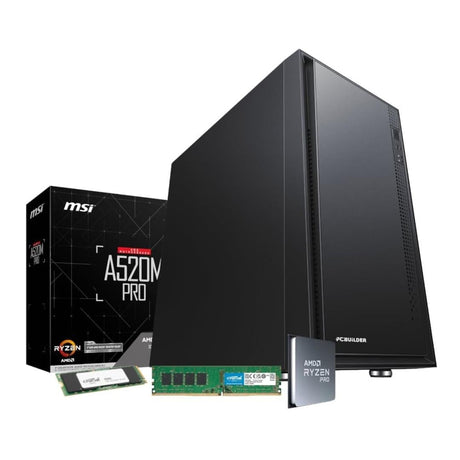 PCBuilder Home Master Desktop PC - AMD Ryzen 5 PRO 4650G 480GB SSD 8GB RAM Win 11 Home