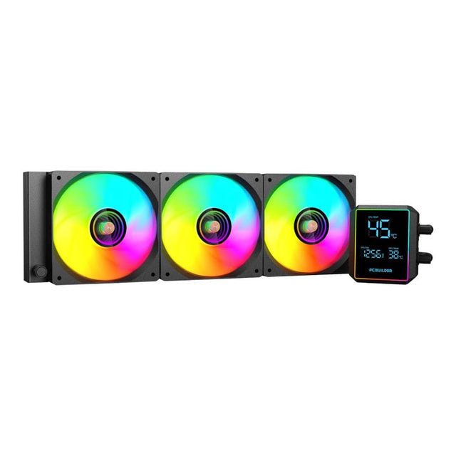 PCBuilder Blizzard Freeze 360mm AIO ARGB Liquid CPU Cooler Black PCB-LC-BLIZZARD-360