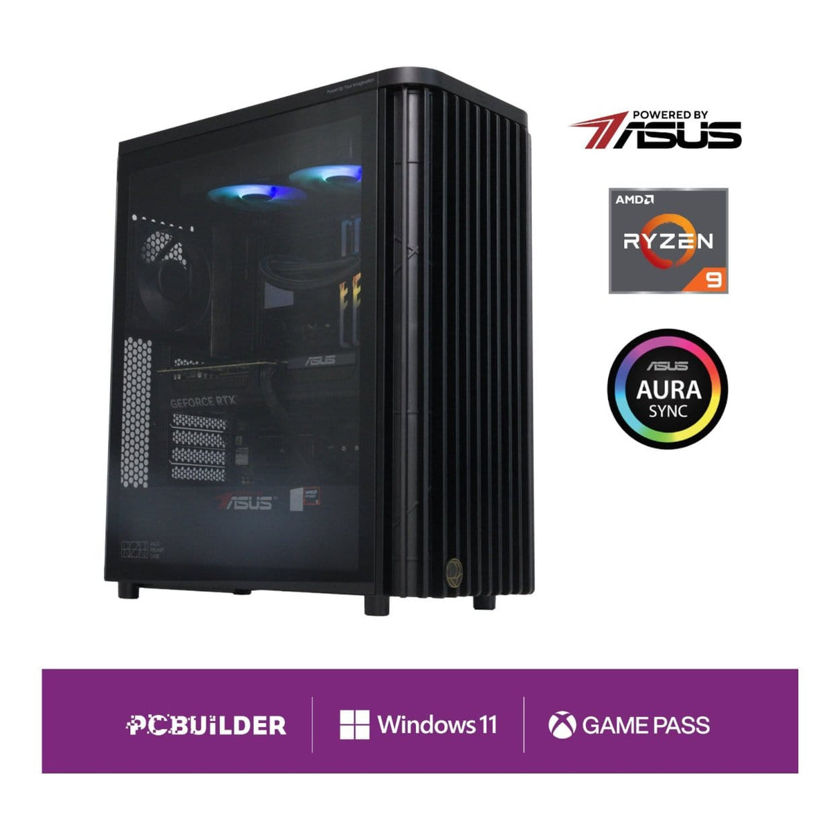 PCBuilder MICHELANGELO Creator Workstation PC - AMD Ryzen 9 9900X 1TB SSD 32GB RAM RTX 5070 Win 11 Home