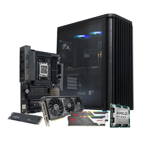 PCBuilder MICHELANGELO Creator Workstation PC - AMD Ryzen 9 9900X 1TB SSD 32GB RAM RTX 5070 Win 11 Home