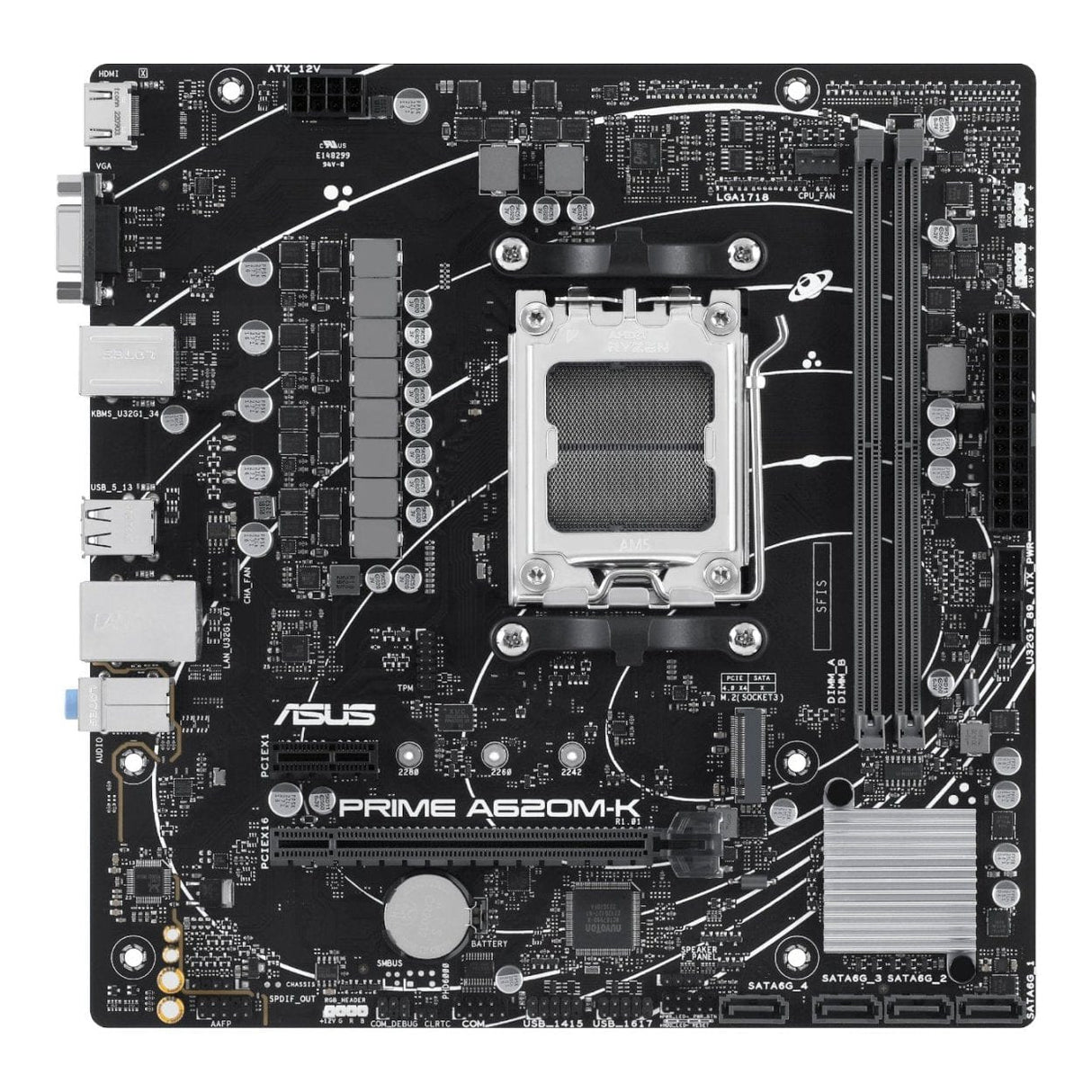 PCBuilder WARDEN Gaming Desktop AI PC - AMD Ryzen 5 8600G 480GB SSD 32GB RAM Win 11 Home