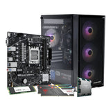 PCBuilder WARDEN Gaming Desktop AI PC - AMD Ryzen 5 8600G 480GB SSD 32GB RAM Win 11 Home