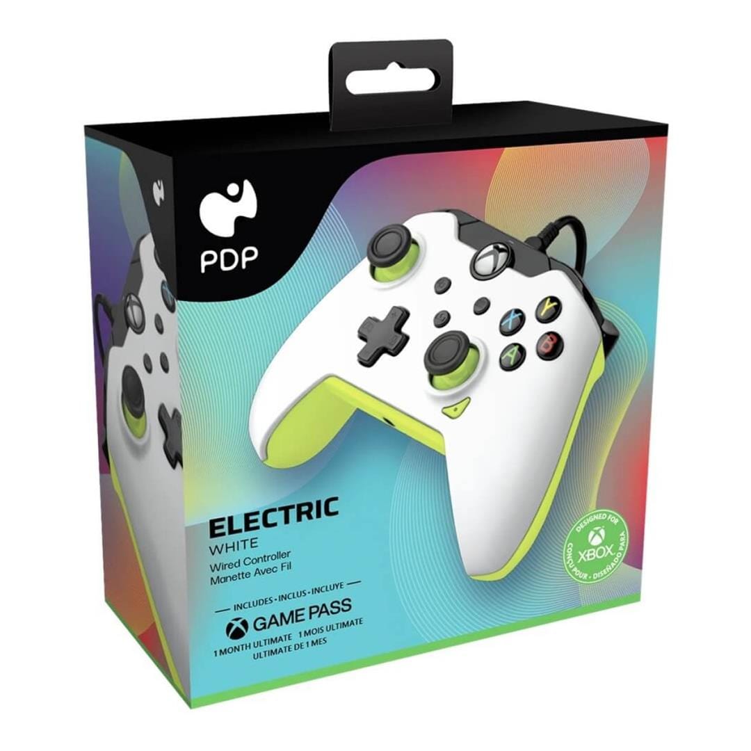 PDP Wired Gaming Controller for Xbox Series Electric White 049-012-WY