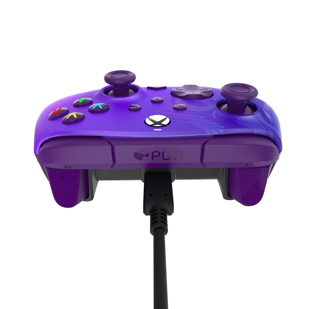 Kabelgebundener PDP Rematch Purple Fade-Controller für Xbox X/S/One/PC