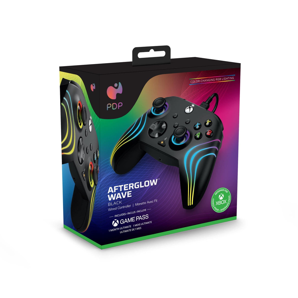 PDP Afterglow WAVE Xbox Series X Wired Controller Black PDP-049-024