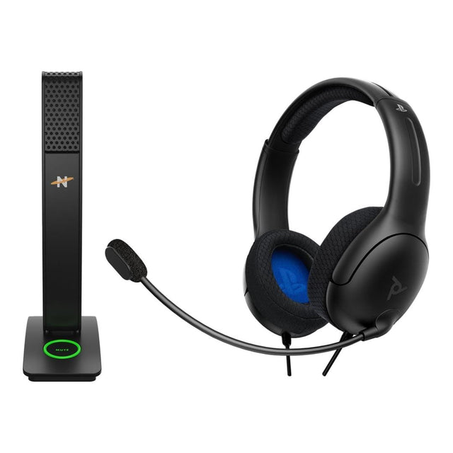 PDP LVL 40 Wired PS4 Headset and NEAT Skyline Microphone Bundle PDP-40NEAT