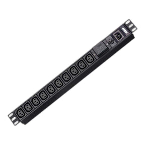 Aten PE0110SG 10-port Basic 1U PDU with Surge Protection Black
