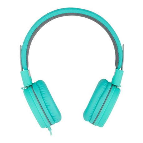 Polaroid Foldable Wired Headphones with Microphone Grey and Turquoise PHP8603
